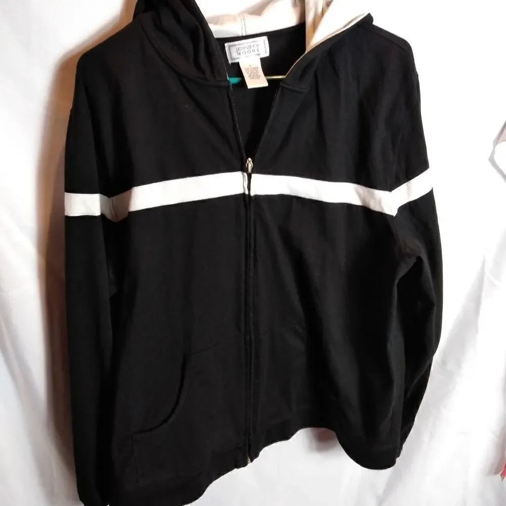 Jennifer Moore zip front hoodie